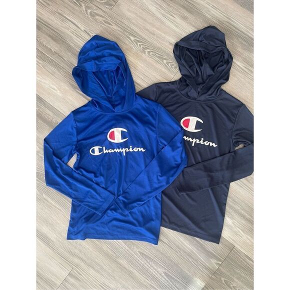 NWOT Champion bundle of 2 long sleeve hooded athletic tops Size M - Picture 1 of 4